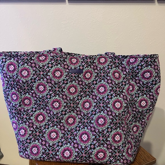 Vera Bradley Purple Patterned Women's Bag Set 5 pieces - Picture 12 of 14